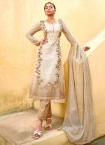 Pure Viscose Beige Casual Wear Printed Salwar Suit